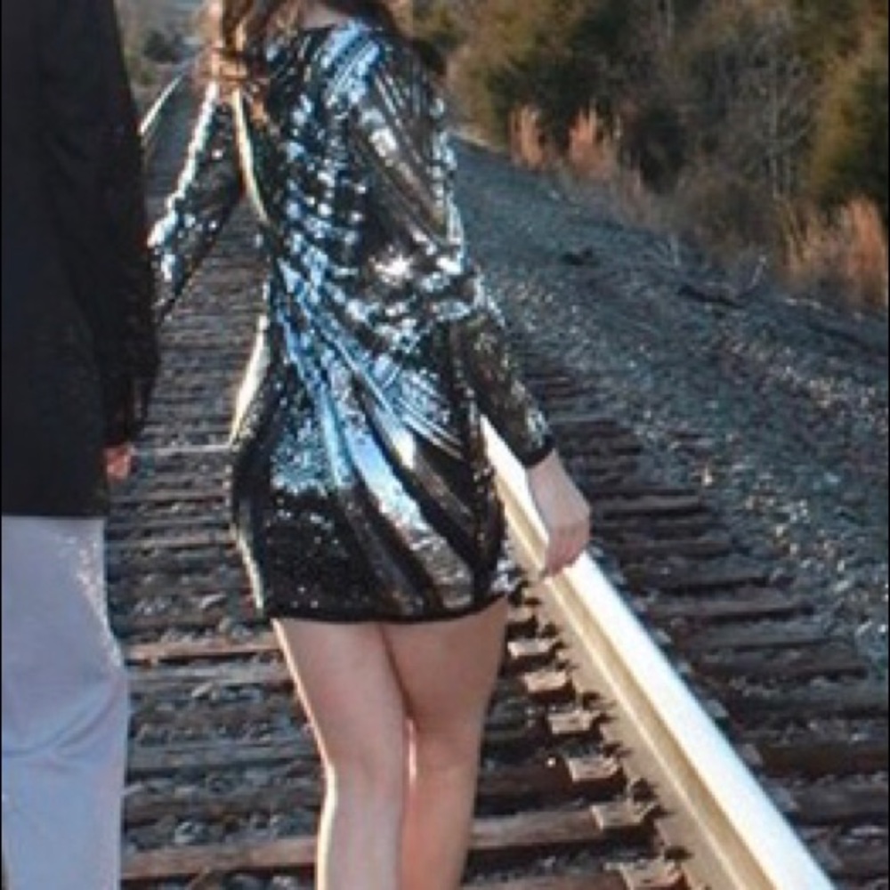 Midnight Doll Long sleeve sequin dress size 1 / homecoming/prom/cocktail